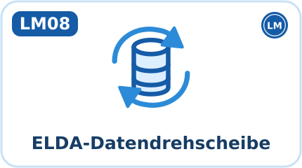LM08 · ELDA-Datendrehscheibe (Kürzel ELDA, Aktion: Verwalten)
