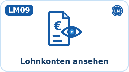 LM09 · Lohnkonten ansehen (Kürzel LKA, Aktion: Ansehen)
