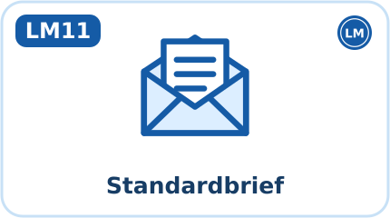 LM11 · Standardbrief (Kürzel BRF, Aktion: Verwalten)