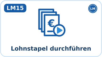 LM15 · Lohnstapel durchführen (Kürzel LSTD, Aktion: Ausführen)