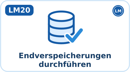 LM20 · Endverspeicherungen durchführen (Kürzel END, Aktion: Ausführen)