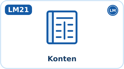 LM21 · Konten (Kürzel KTO, Aktion: Ansehen)